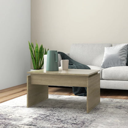 Mesa De Centro Madera De Ingeniería 68X50X38 Cm