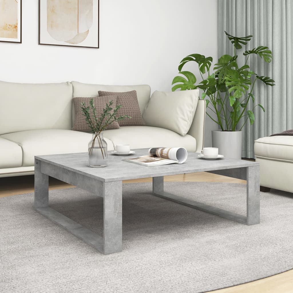 Mesa Auxiliar De Madera De Ingeniería Envejecida 50X50X35 Cm