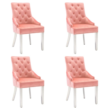 Sillas De Comedor 2 Unidades De Terciopelo