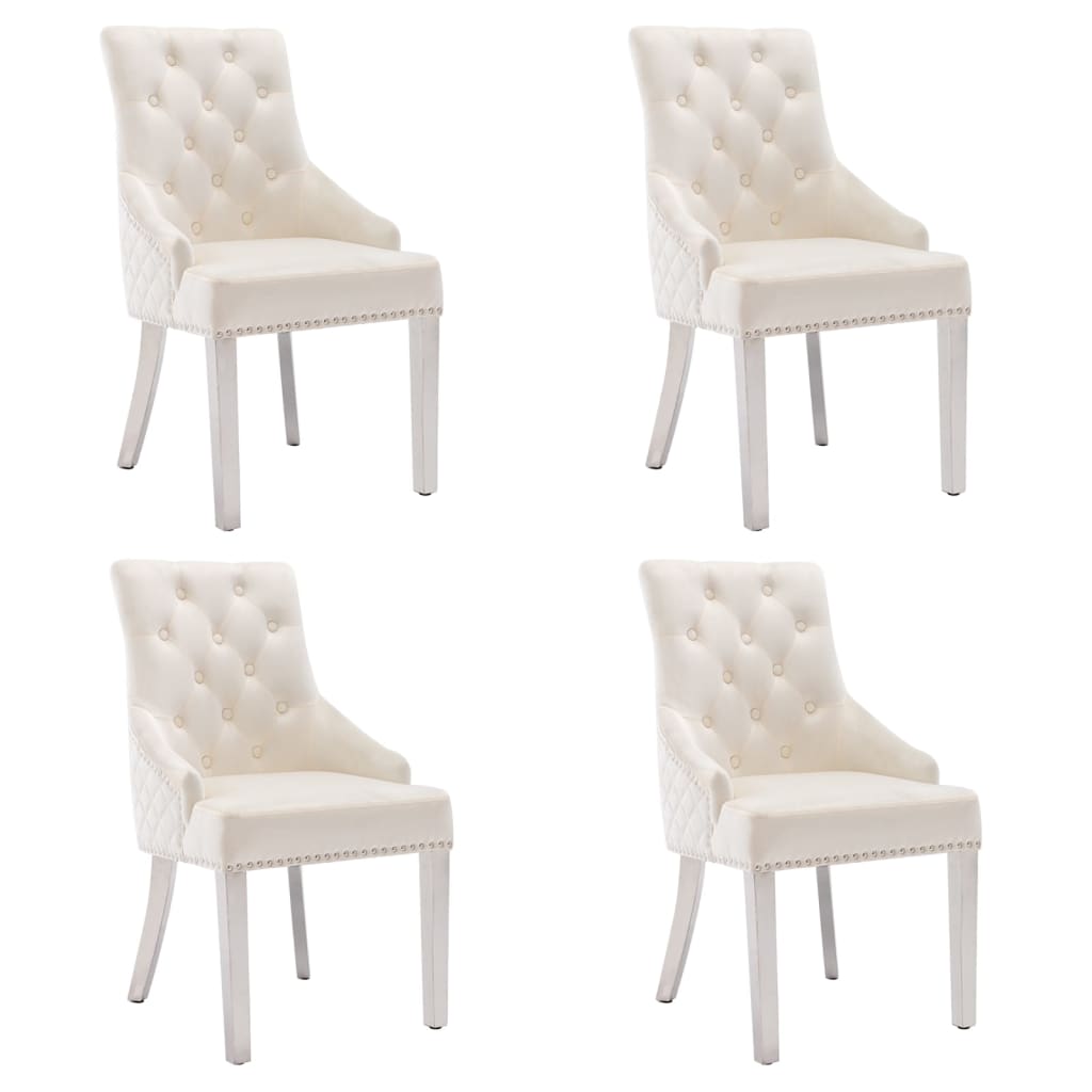 Sillas De Comedor 2 Unidades De Terciopelo