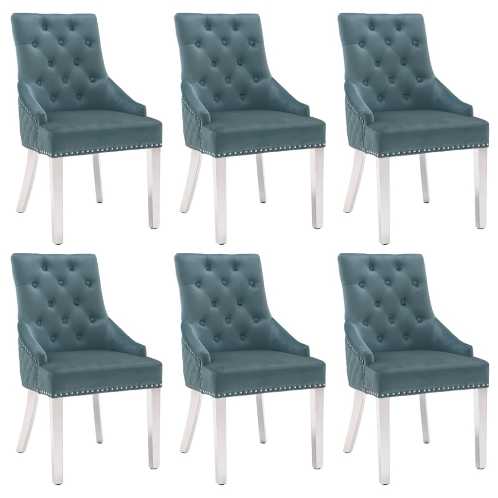 Sillas De Comedor 2 Unidades De Terciopelo