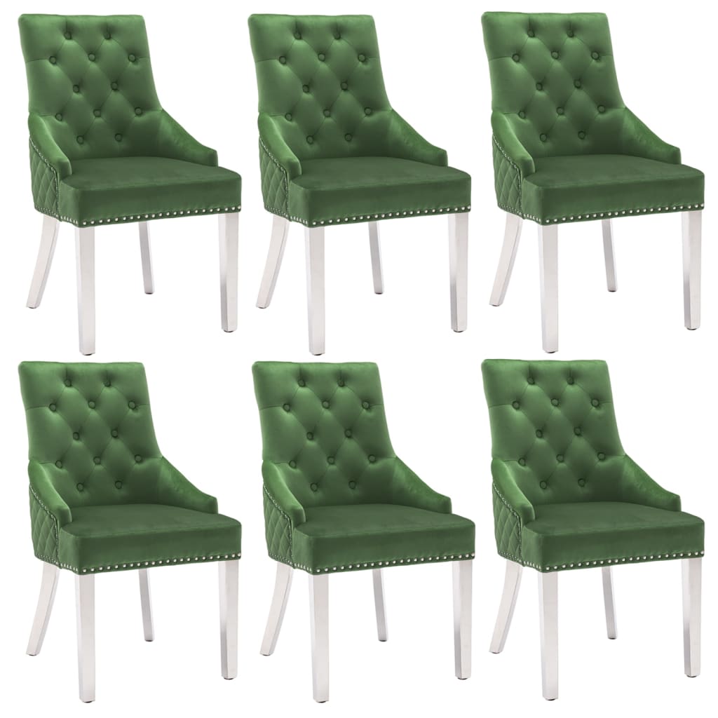 Sillas De Comedor 2 Unidades De Terciopelo