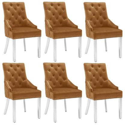 Sillas De Comedor 2 Unidades De Terciopelo