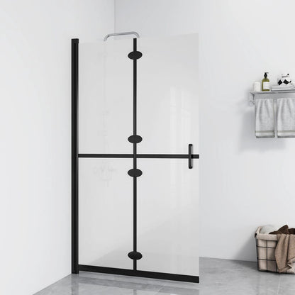 Mampara De Ducha Plegable Vidrio Esg Esmerilado