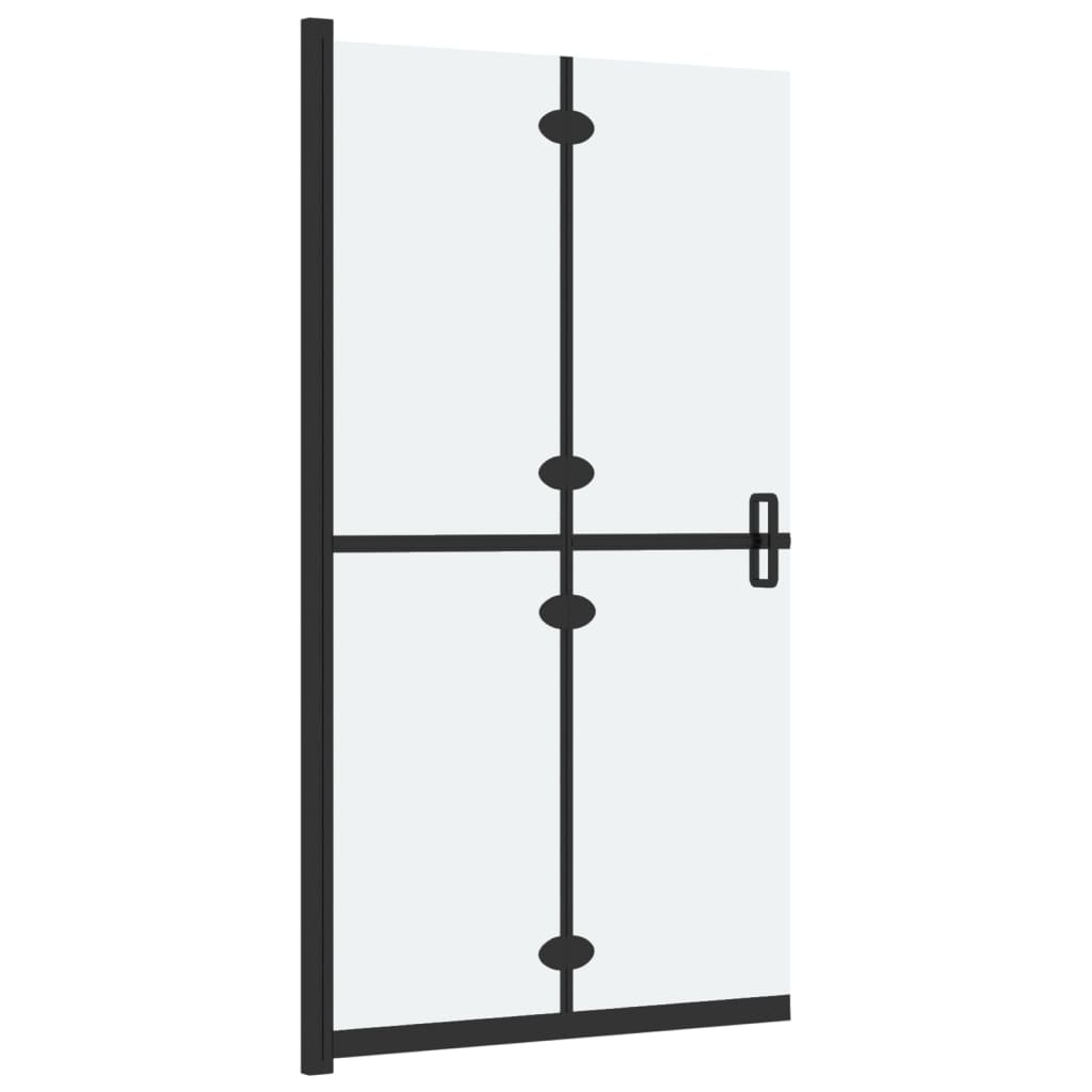 Mampara De Ducha Plegable Vidrio Esg Esmerilado