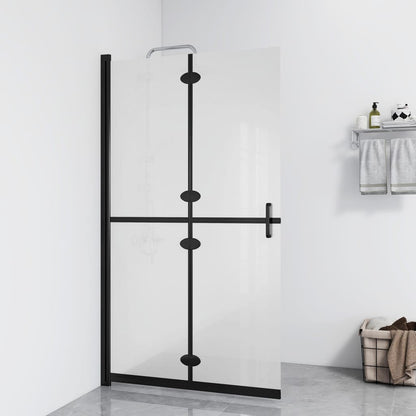 Mampara De Ducha Plegable Vidrio Esg Esmerilado