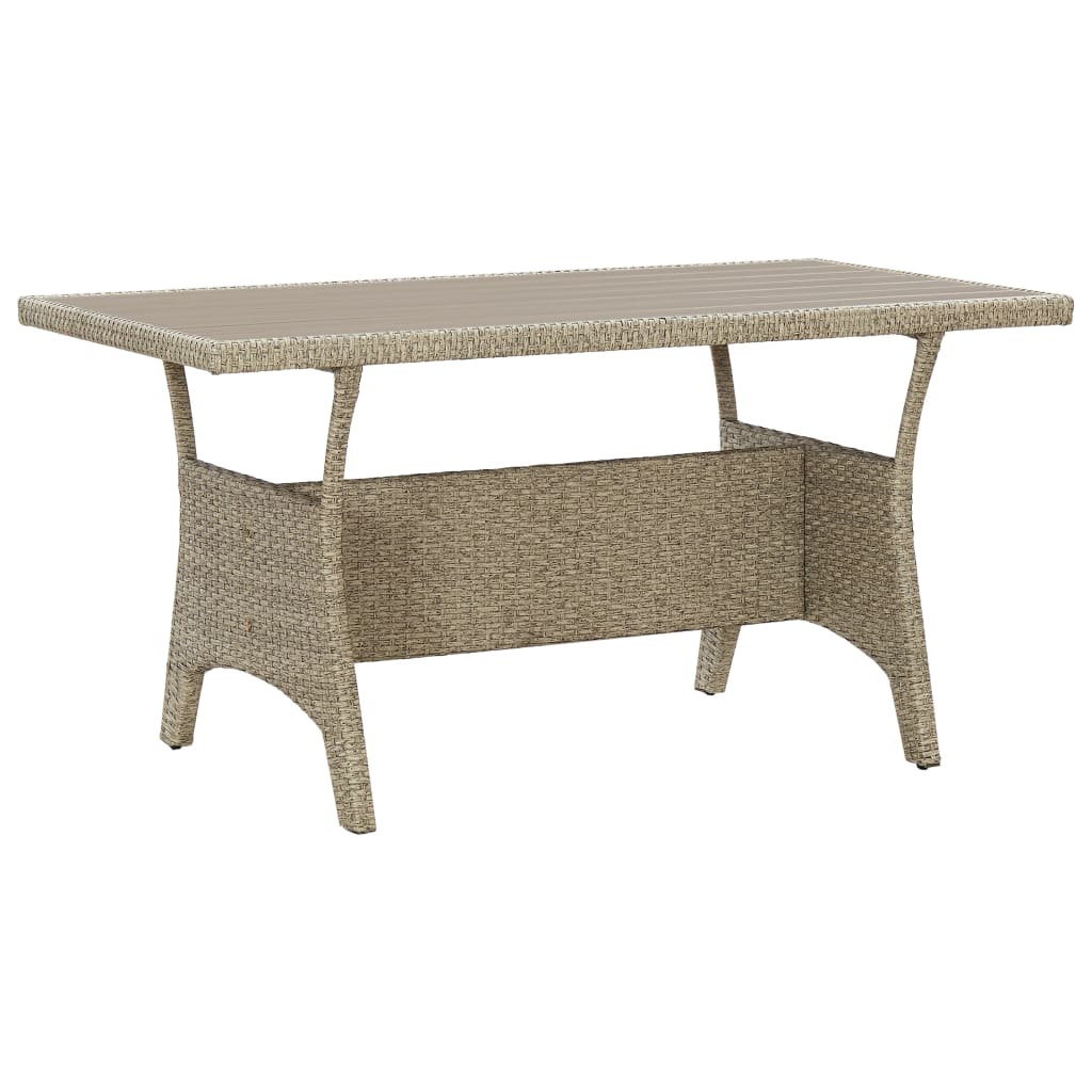 Mesa De Jardín Ratán Sintético