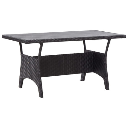 Mesa De Jardín Ratán Sintético