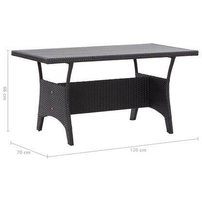 Mesa De Jardín Ratán Sintético