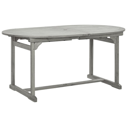 Mesa De Comedor Jardín Madera Maciza Acacia (160-240)X100X75 Cm