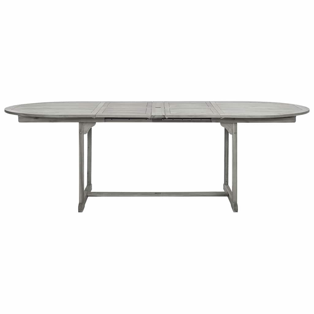 Mesa De Comedor Jardín Madera Maciza Acacia (160-240)X100X75 Cm