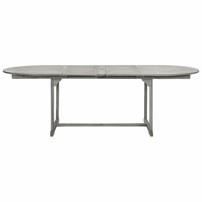 Mesa De Comedor Jardín Madera Maciza Acacia (160-240)X100X75 Cm