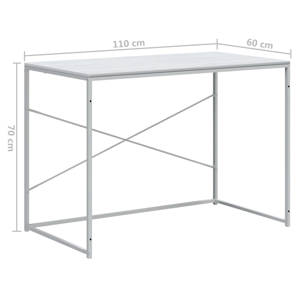 Escritorio De Ordenador Madera Ingeniería 110X60X70 Cm