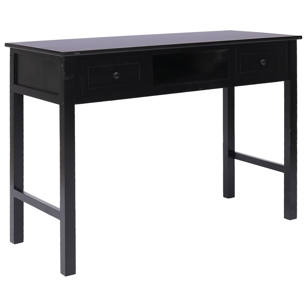 Escritorio De Madera Maciza De Paulownia 108X45X76 Cm