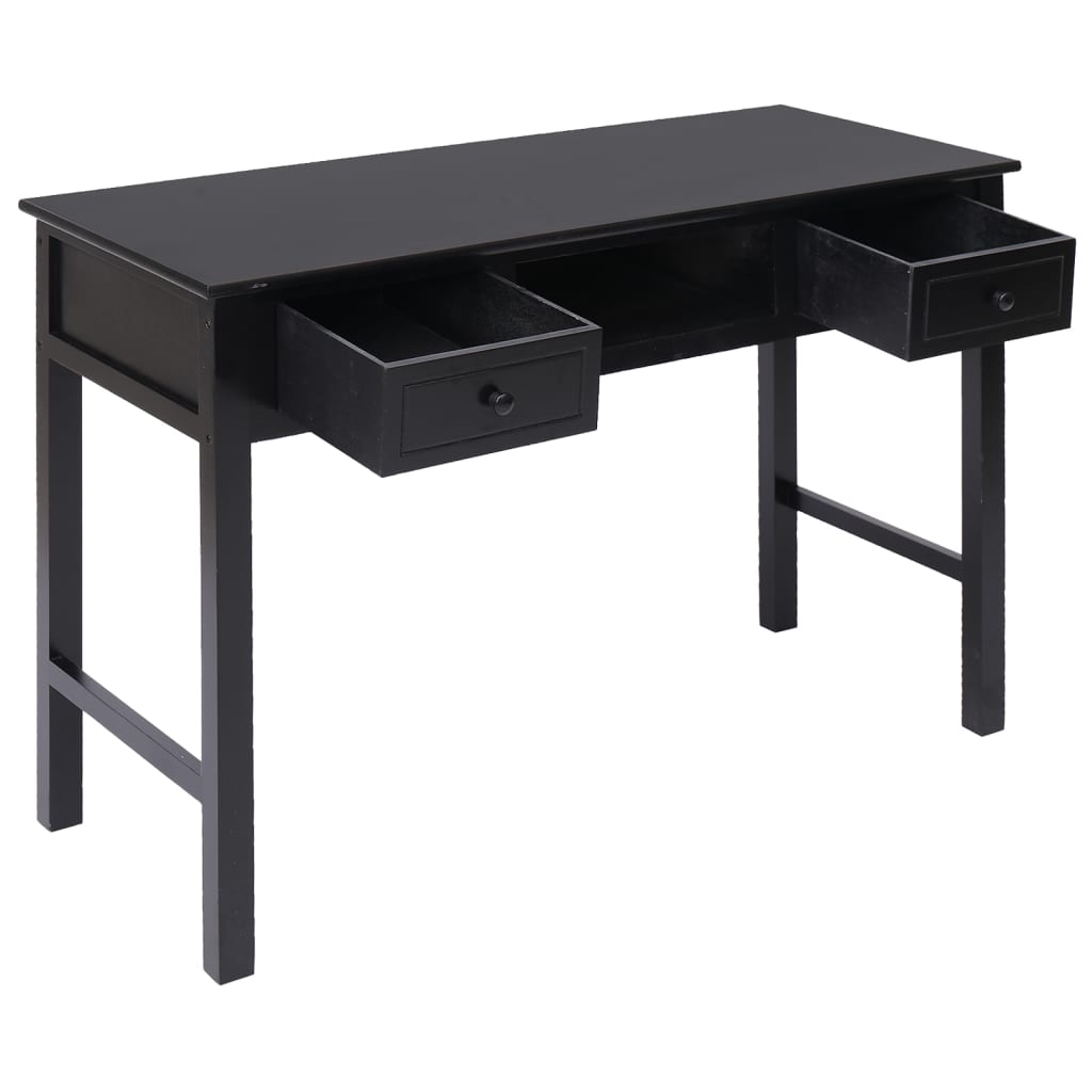 Escritorio De Madera Maciza De Paulownia 108X45X76 Cm
