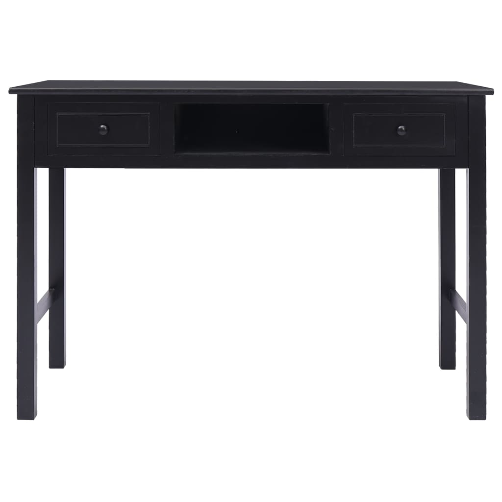 Escritorio De Madera Maciza De Paulownia 108X45X76 Cm