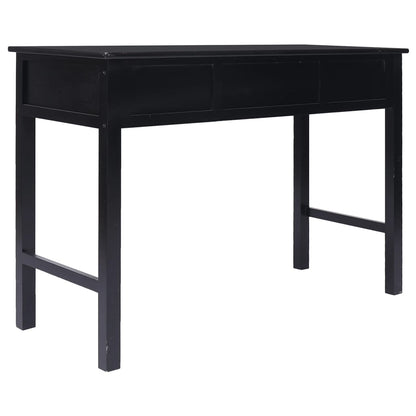Escritorio De Madera Maciza De Paulownia 108X45X76 Cm