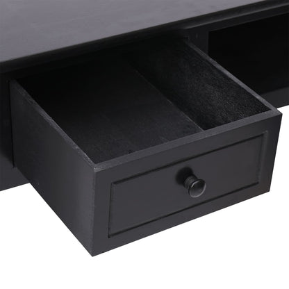 Escritorio De Madera Maciza De Paulownia 108X45X76 Cm