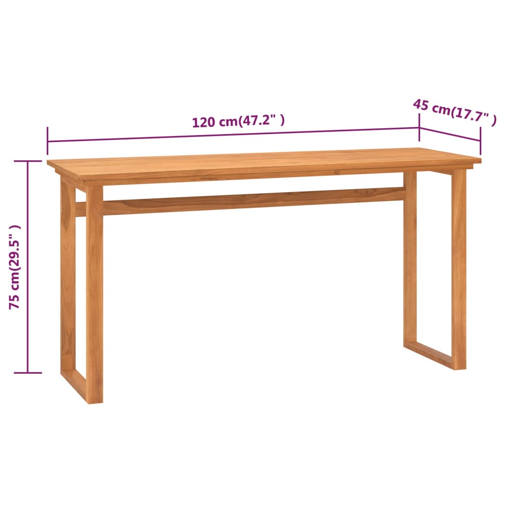 Escritorio Madera Maciza De Teca