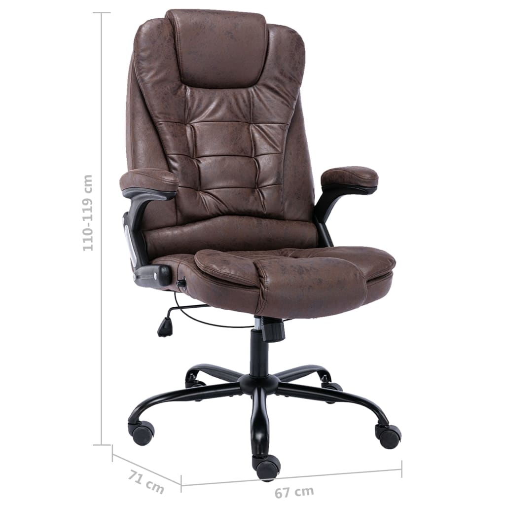 Silla De Oficina De Piel De Ante Sintética