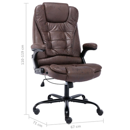 Silla De Oficina De Piel De Ante Sintética