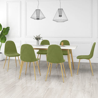 Sillas De Comedor 6 Uds Terciopelo