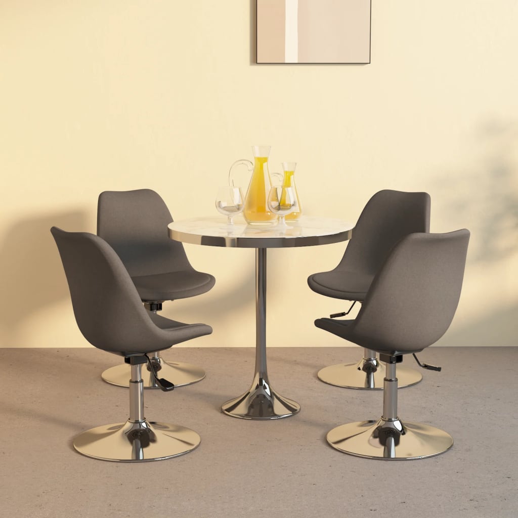 Sillas De Comedor Giratorias 4 Unidades Tela