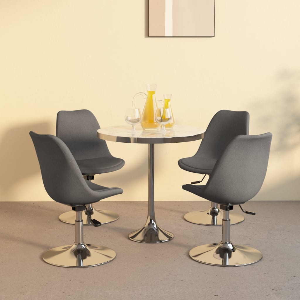 Sillas De Comedor Giratorias 4 Unidades Tela