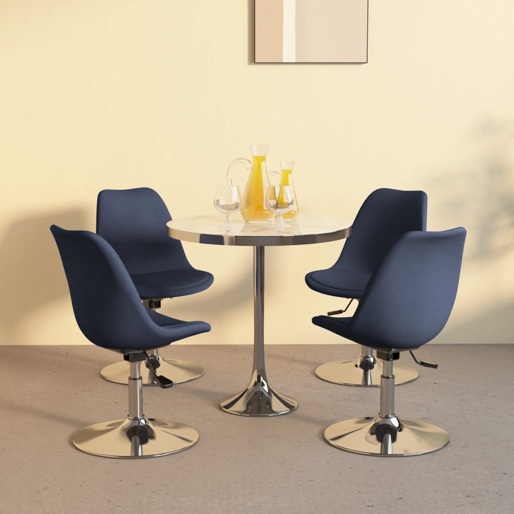 Sillas De Comedor Giratorias 4 Unidades Tela