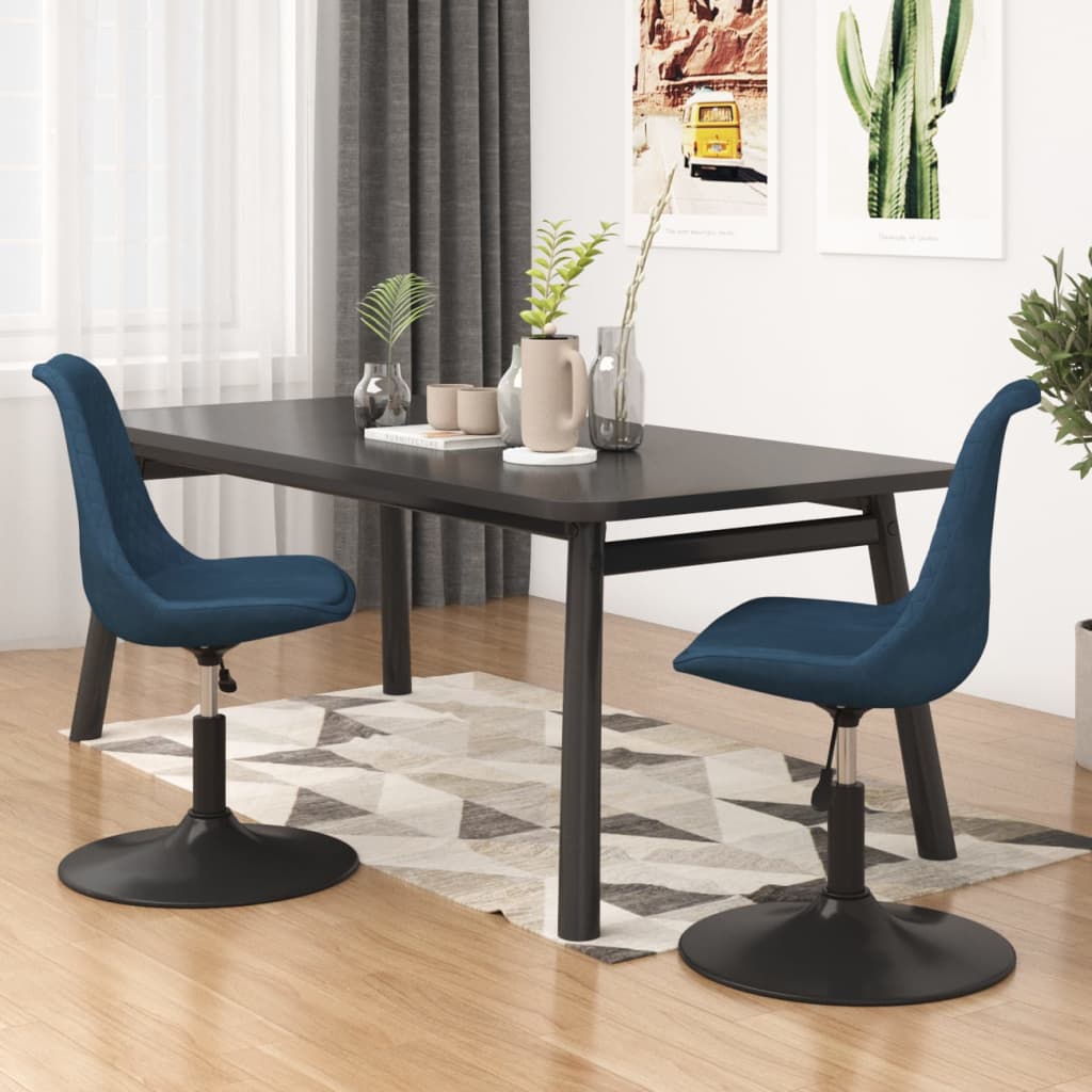 Sillas De Comedor Giratorias 4 Unidades Terciopelo Color