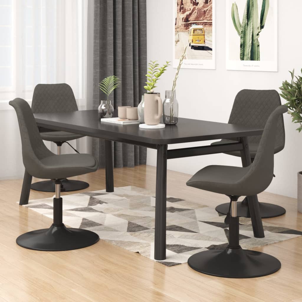 Sillas De Comedor Giratorias 4 Unidades Terciopelo Color