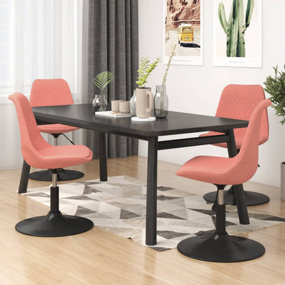 Sillas De Comedor Giratorias 4 Unidades Terciopelo Color
