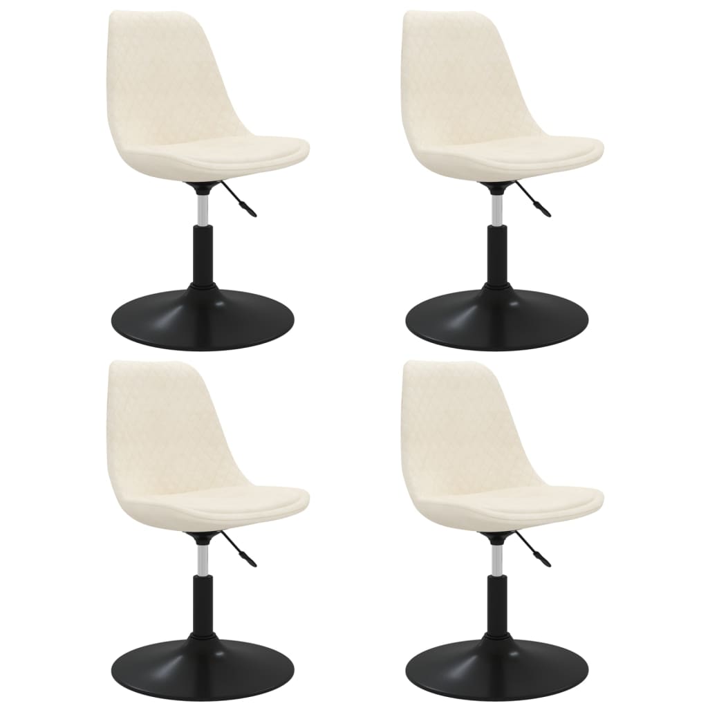 Sillas De Comedor Giratorias 4 Unidades Terciopelo Color