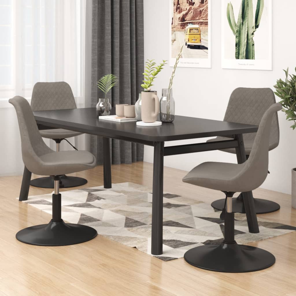 Sillas De Comedor Giratorias 4 Unidades Terciopelo Color