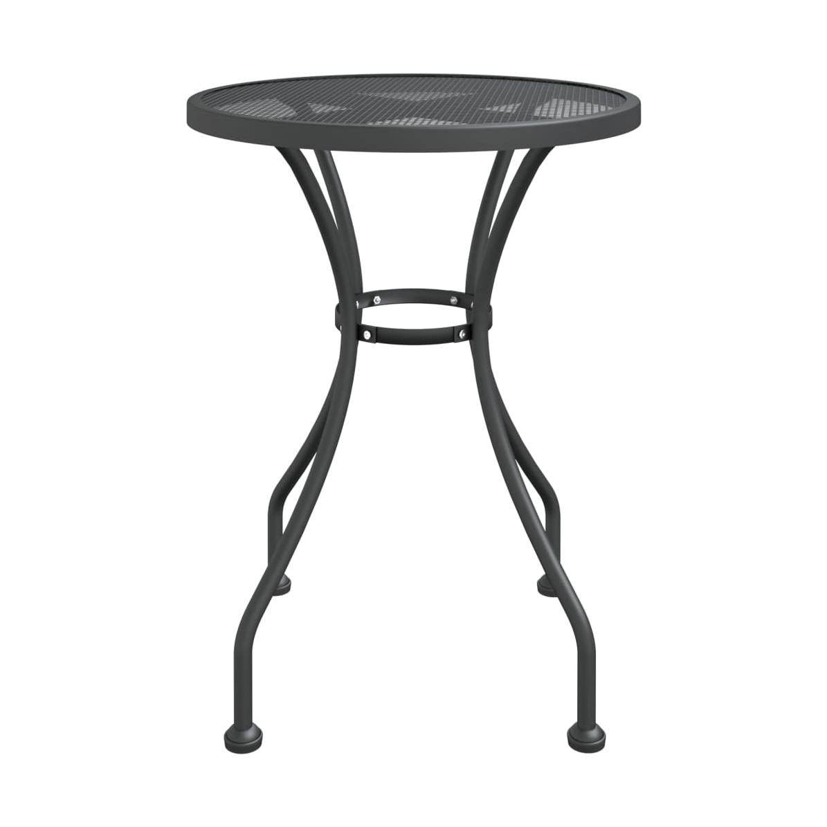 Mesa De Jardín Malla Metálica Expandida Antracita Ø60X72 Cm