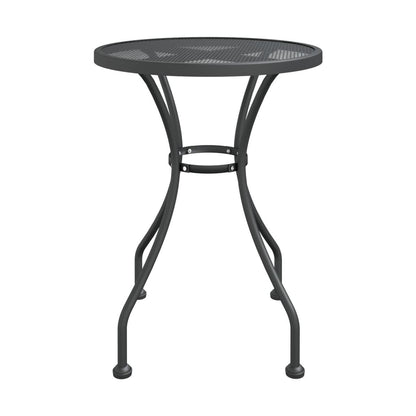 Mesa De Jardín Malla Metálica Expandida Antracita Ø60X72 Cm