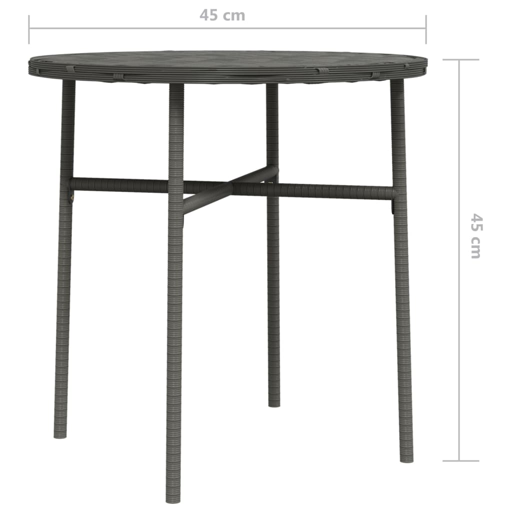 Mesita De Centro De Ratán Sintético 45 Cm