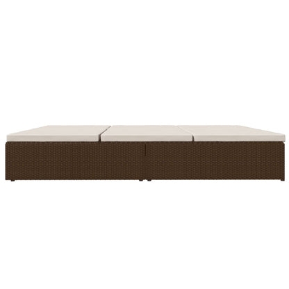 Tumbona Convertible Con Cojines De Ratán Sintético