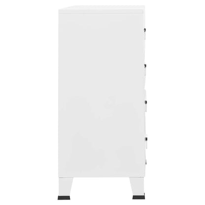 Cajoner Industrial De Metal Blanca 78X40X93 Cm