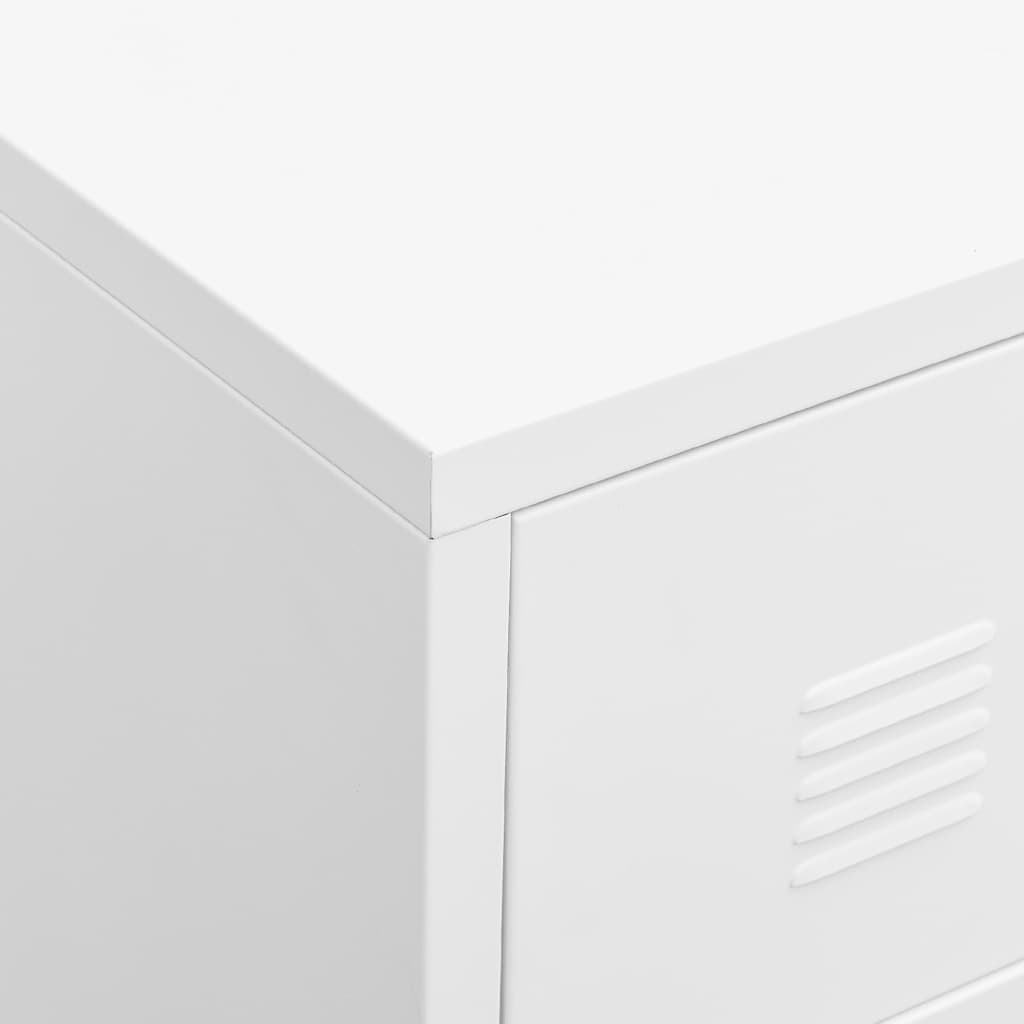 Cajoner Industrial De Metal Blanca 78X40X93 Cm