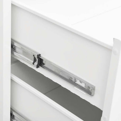 Cajoner Industrial De Metal Blanca 78X40X93 Cm