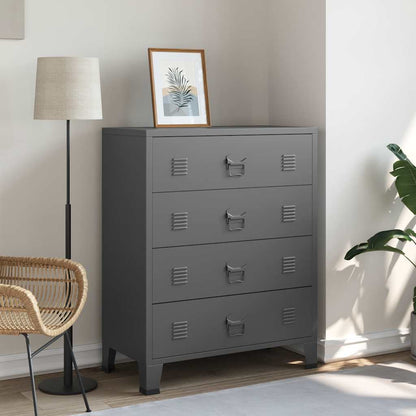 Cajoner Industrial De Metal Blanca 78X40X93 Cm