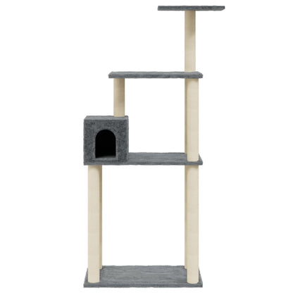 Rascador Para Gatos Con Postes De Sisal 147 Cm