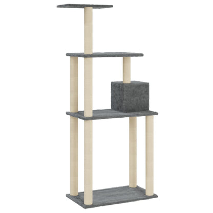 Rascador Para Gatos Con Postes De Sisal 147 Cm