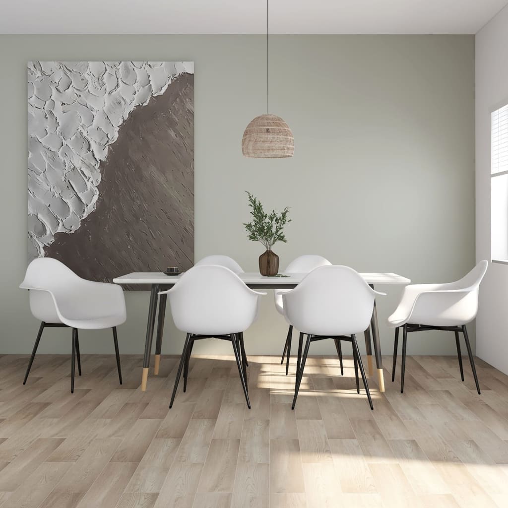 Sillas De Comedor 4 Unidades Blancas Pp