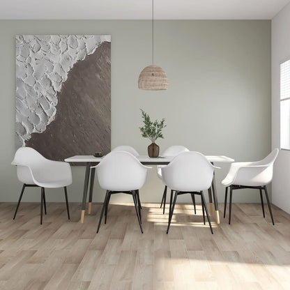 Sillas De Comedor 4 Unidades Blancas Pp