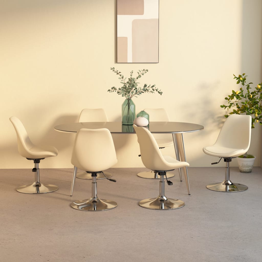 Sillas De Comedor Giratorias 4 Unidades Tela