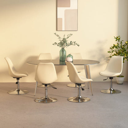 Sillas De Comedor Giratorias 4 Unidades Tela