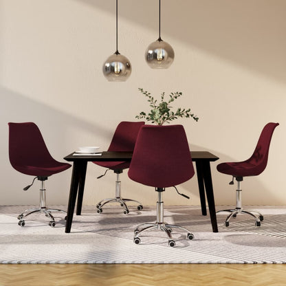Sillas De Comedor Giratorias 2 Unidades Tela Color