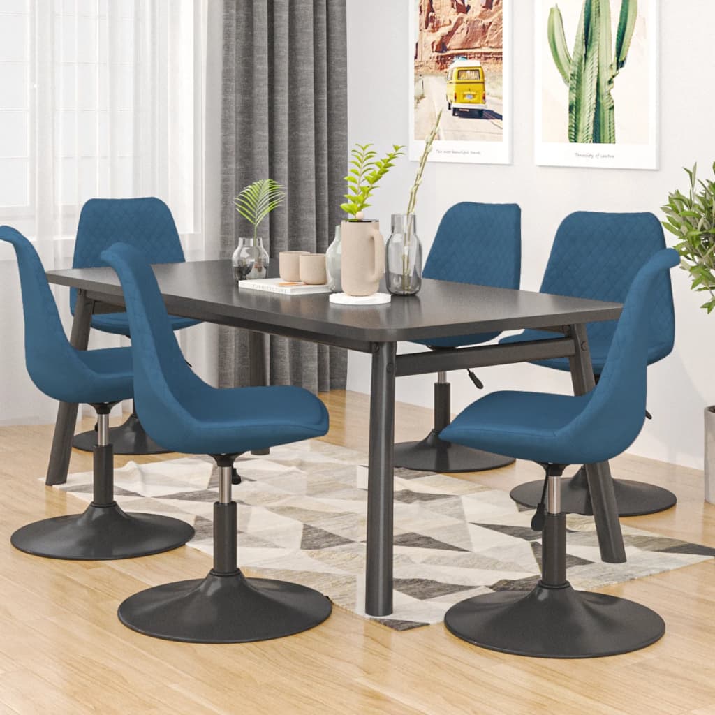 Sillas De Comedor Giratorias 4 Unidades Terciopelo Color